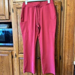 Mandala Large Dark Rose Scrub Pants